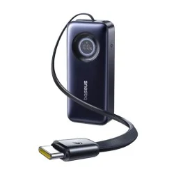 Baseus EnerCore CR11 Power Bank 20000mAh 67W with Retractable Cable – Black